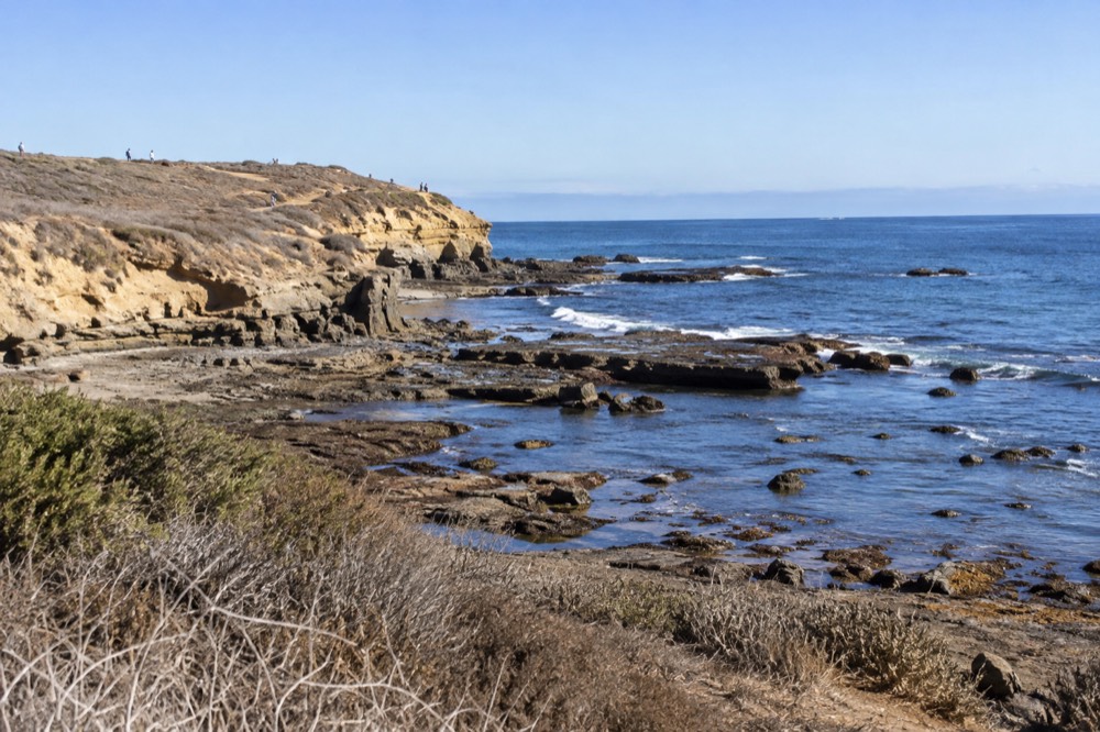 Clear September afternoon over the Point Loma tide pool area